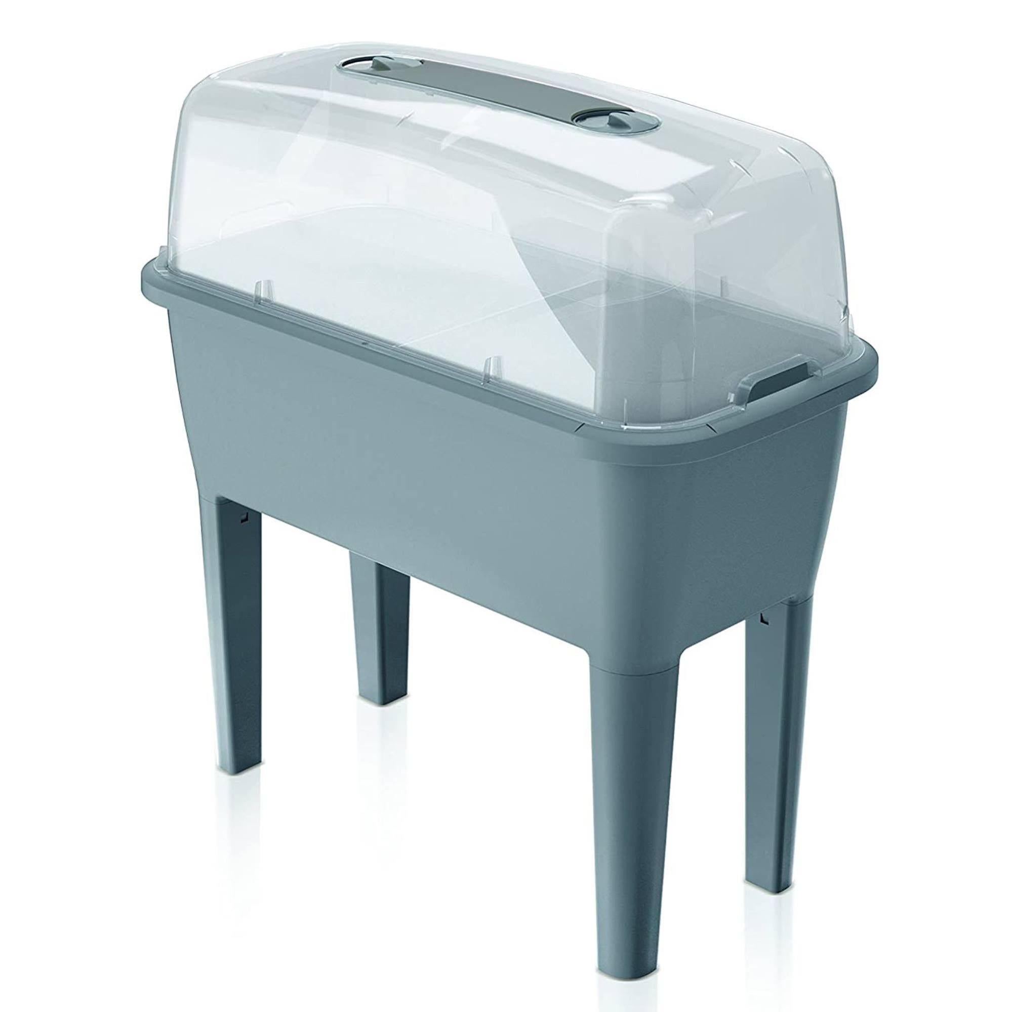 Set giardino urbano da 52 L in PP grigio + annaffiatoio da giardino verde da 4,5 L - 8