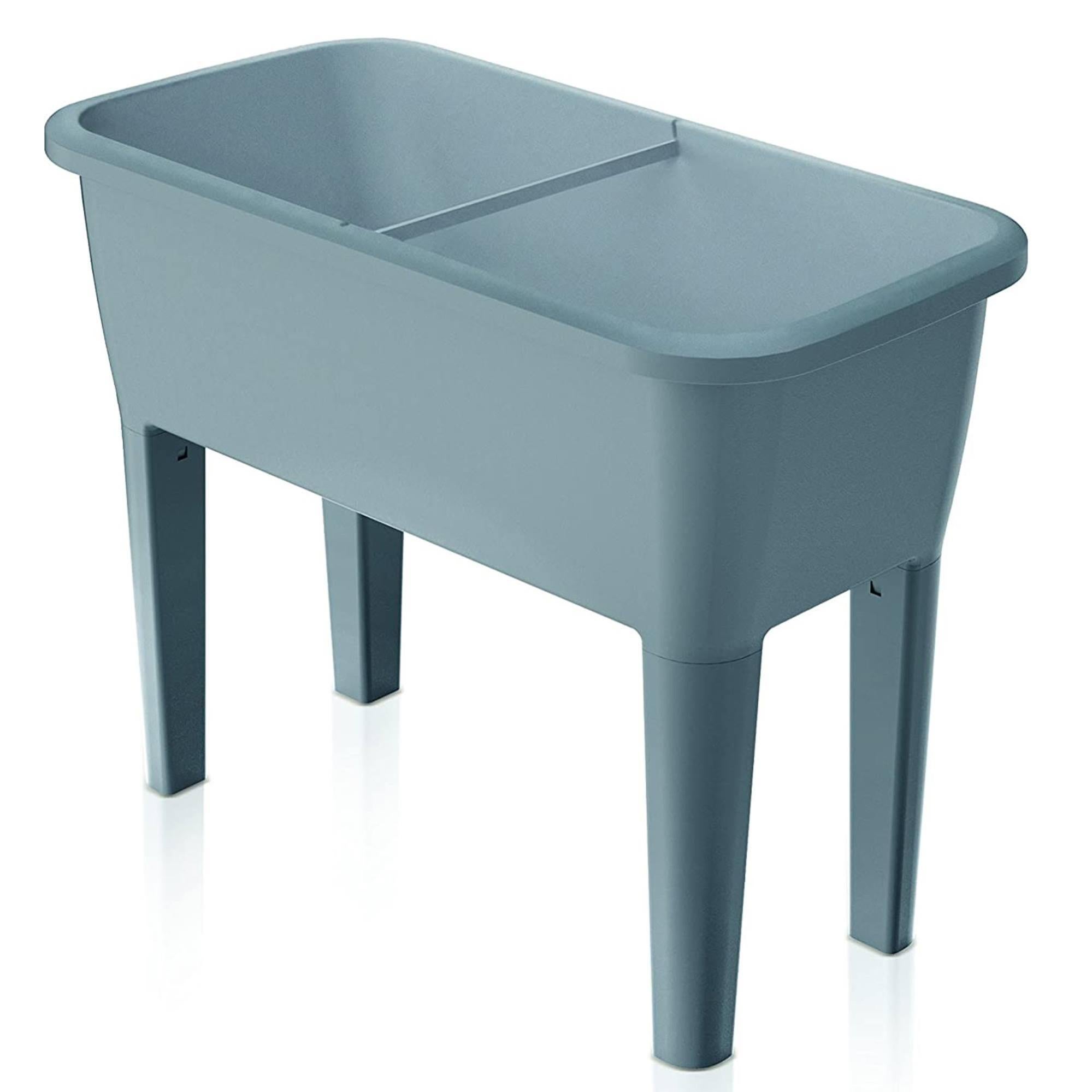 Set giardino urbano da 52 L in PP grigio + annaffiatoio da giardino verde da 4,5 L - 9
