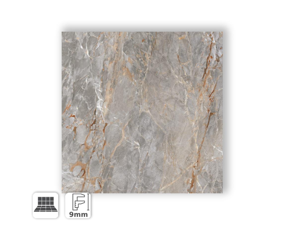 GRES PORCELLANATO EFFETTO MARMO GRIGIO VENATO OPACO 60X60 | Leroy Merlin