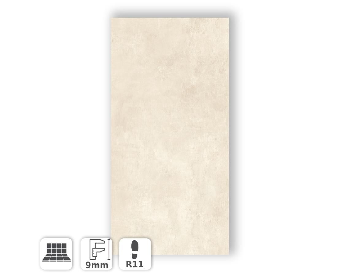 GRES PORCELANICO ANTIDESLIZANTE EFECTO RESINA MARFIL 60X120 | Leroy Merlin