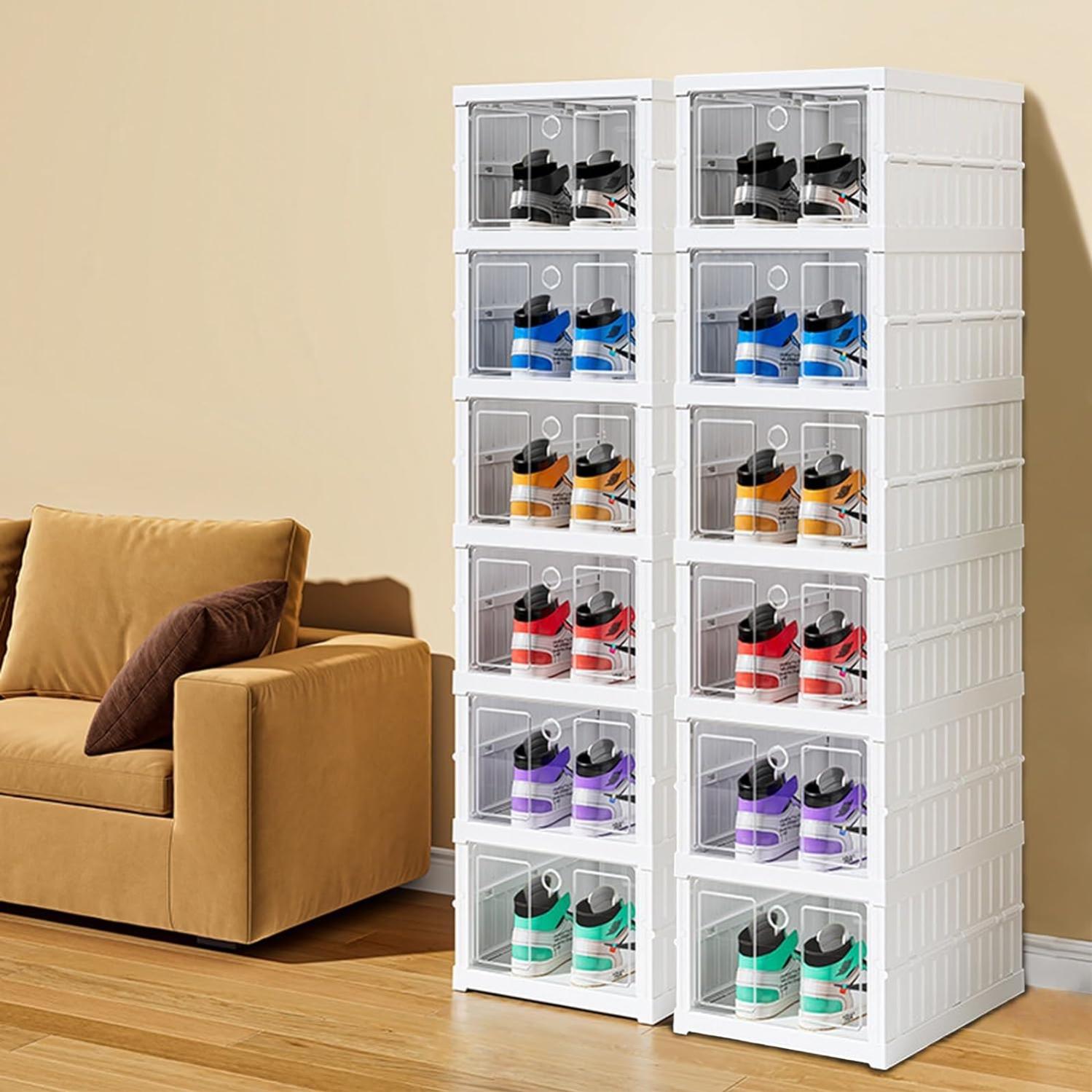 OKUMEYR 5pièces Support De De Chaussures Transparent Acrylique