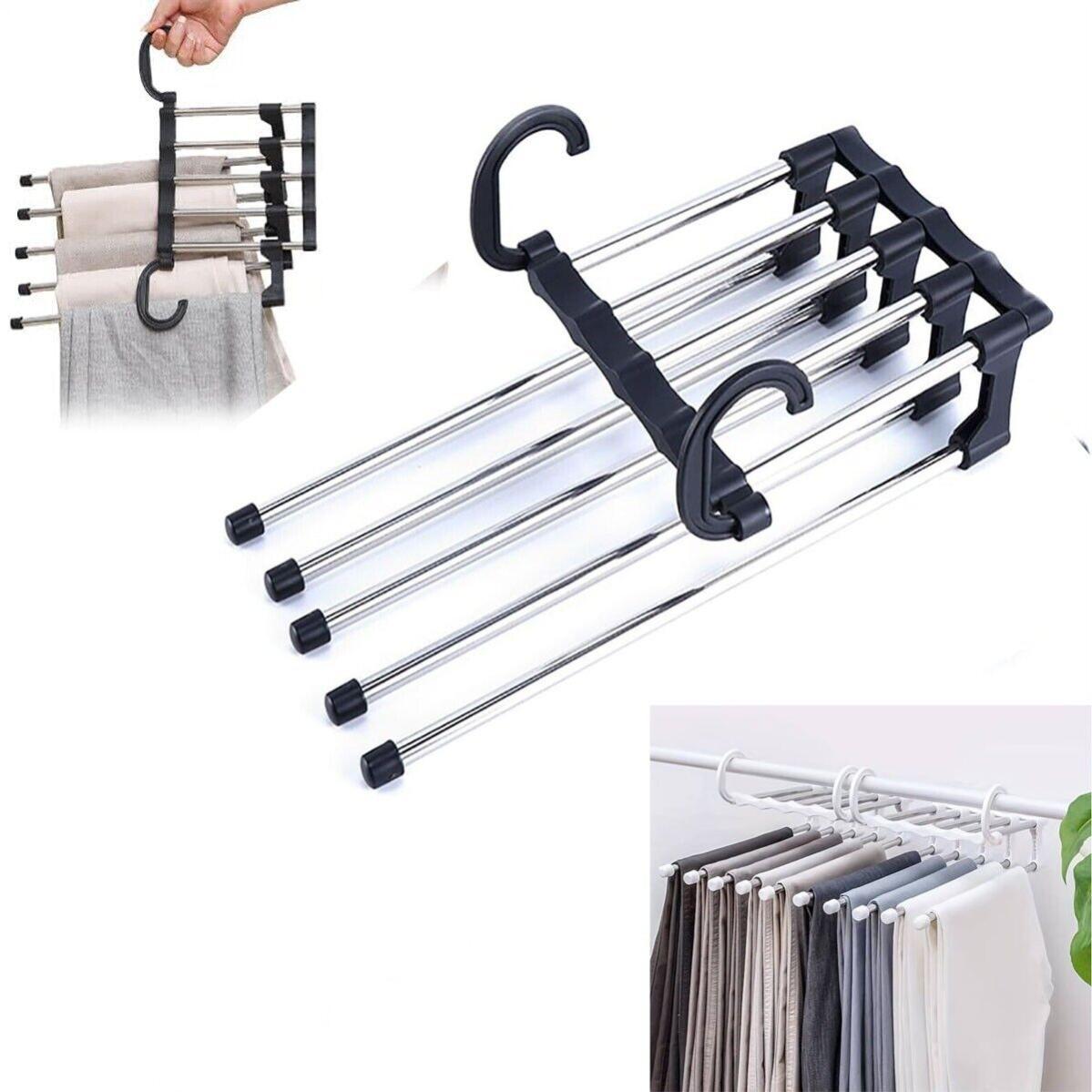 Appendiabiti 5 In 1 Multistrato Gancio In Metallo Appendiabiti Multi - Foto 9