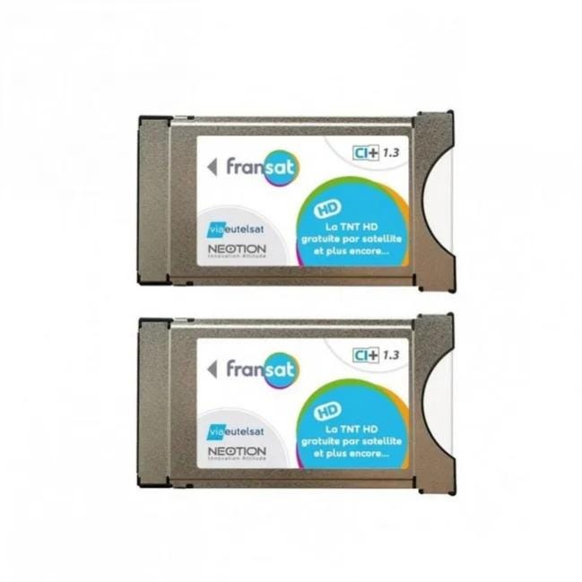 Pack 2x MODULES PCMCIA FRANSAT CI+ Dernière Version 1.3 Carte PC7 ...