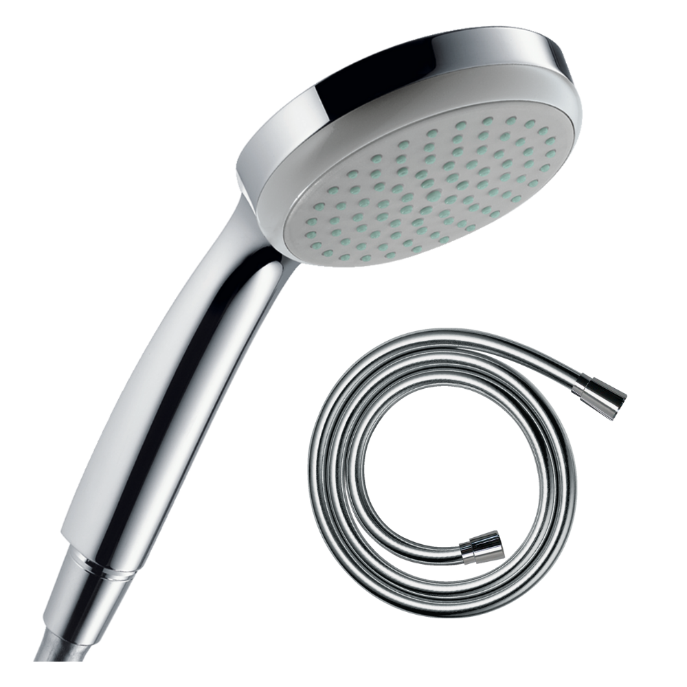 Pommeau De Douche Hansgrohe Croma 100 Ecosmart Chromé Flexible De