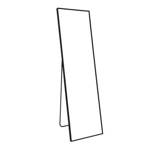 Specchio Da Terra Regolabile In Legno Bianco Opaco | 160x45 Cm | Per Camera E Soggiorno
