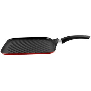 Grill Carré Megafesa Glass 28 Cm - Revêtement Anti-adhésif Sans PFOA, Compatible Induction