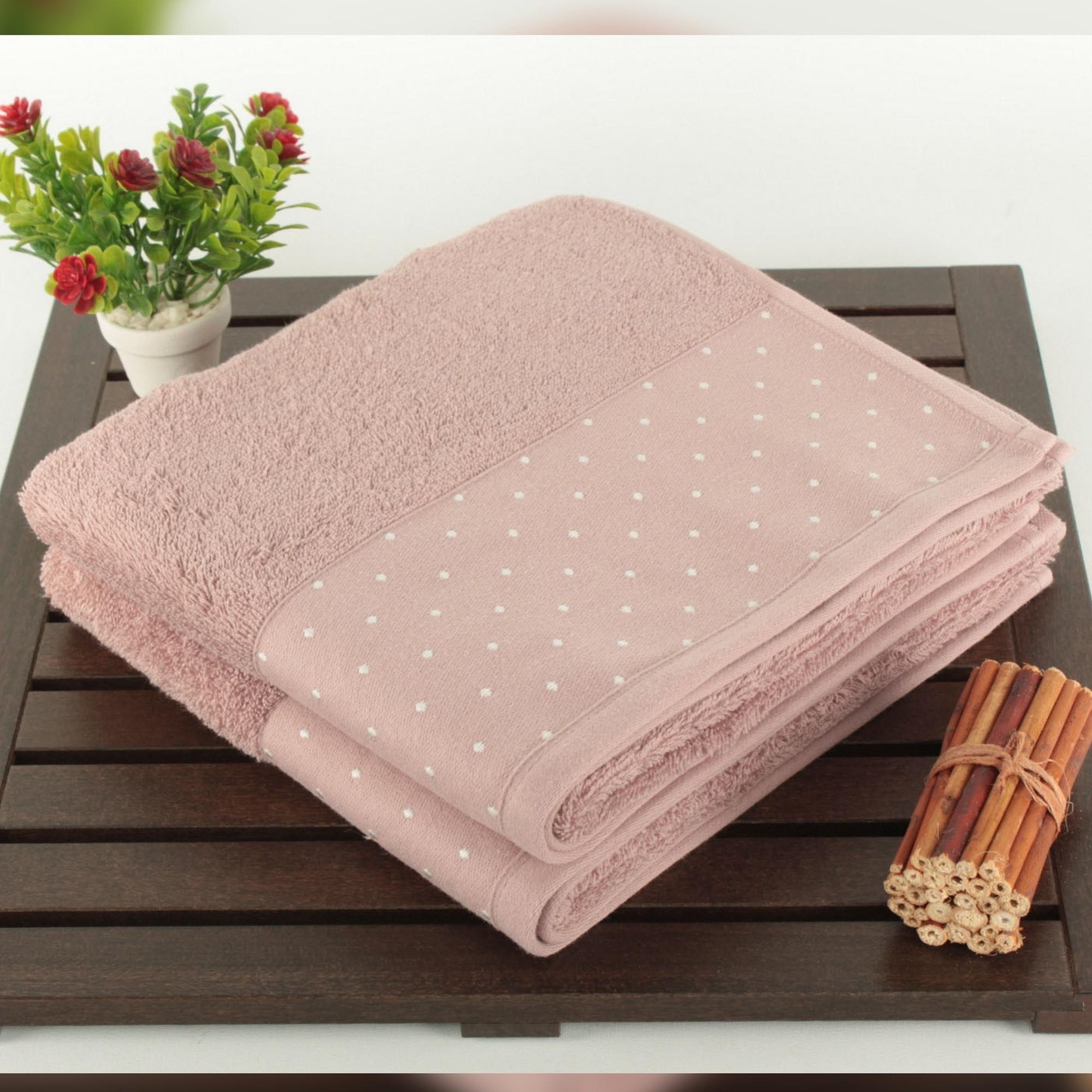 Set 2 Asciugamani 50x90 Cm 100% Cotone | Peso 450 G/m² | Colore Acciaio - Foto 6