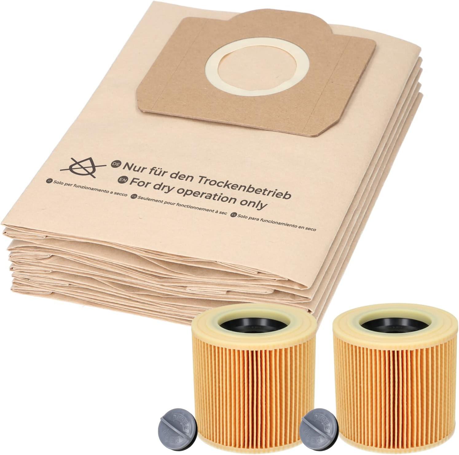 Produktbild von ARLI Staubsaugerbeutel Kompatibel Mit Kärcher A 2254–3199 – 10x Vlies-Filtertüten, 230 X 300 Mm