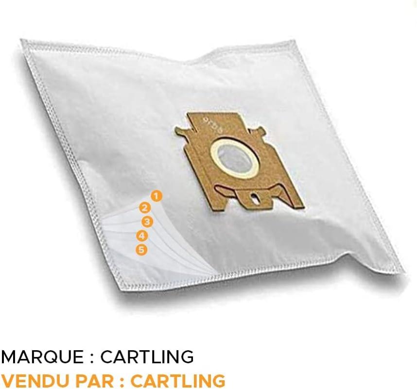 Lot de 20 sacs d'aspirateur pour Hoover Telios Plus TE70 - 2