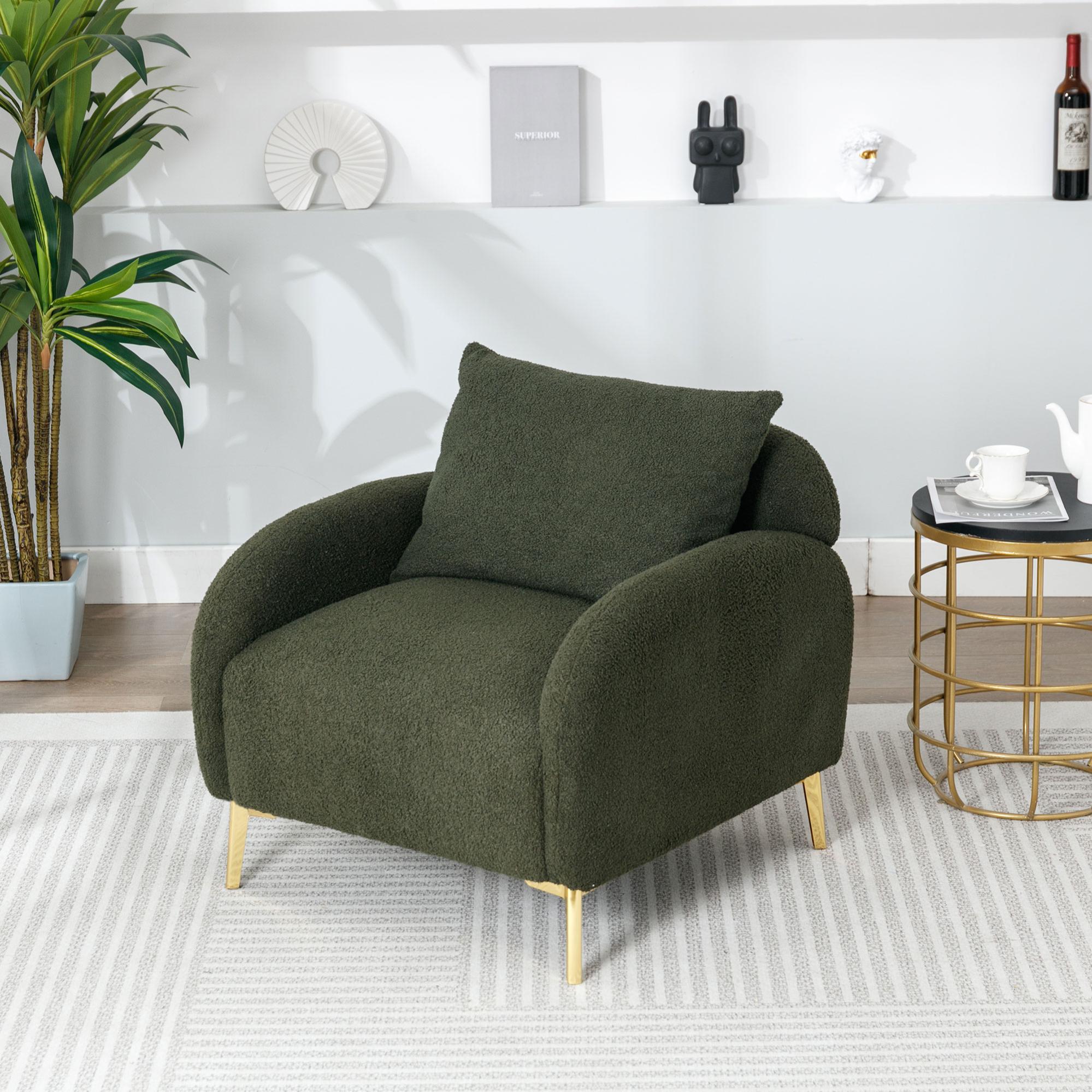 DAYALANE Fauteuil de Salon Relax Fauteuil Rembourré avec Accoudoir Confortable Chaise de Relaxation en Velours pour Salon Chambre, Marron DAYALANE Fauteuil de Salon Relax Fauteuil Rembourré avec Accoudoir Confortable Chaise de Relaxation en Velours pour Salon Chambre, Marron