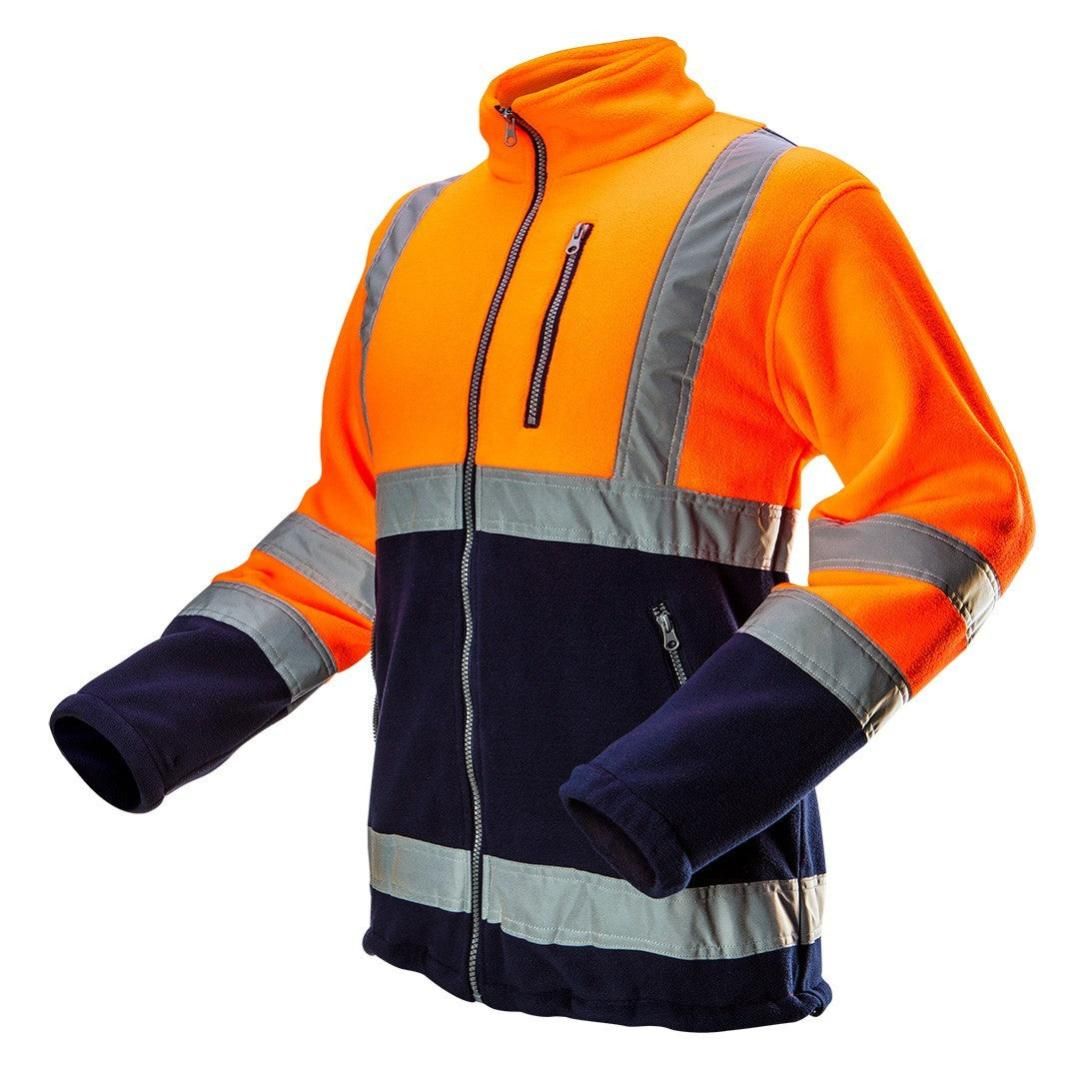 Veste polaire haute visibilite orange taille S