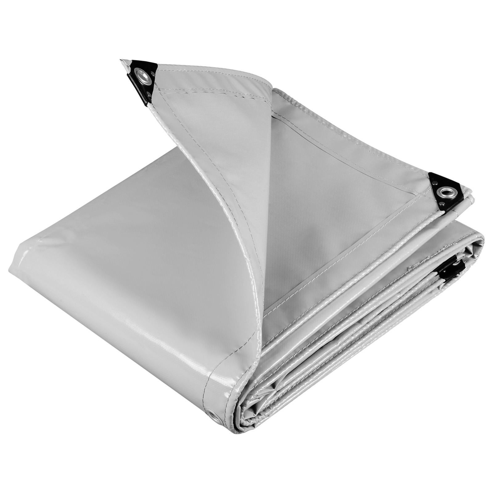 Bâche De Protection Extérieure 180g/m² - 3x4m Gris - Imperméable Avec Œillets Aluminium - Pour Bois, Camion, Piscine