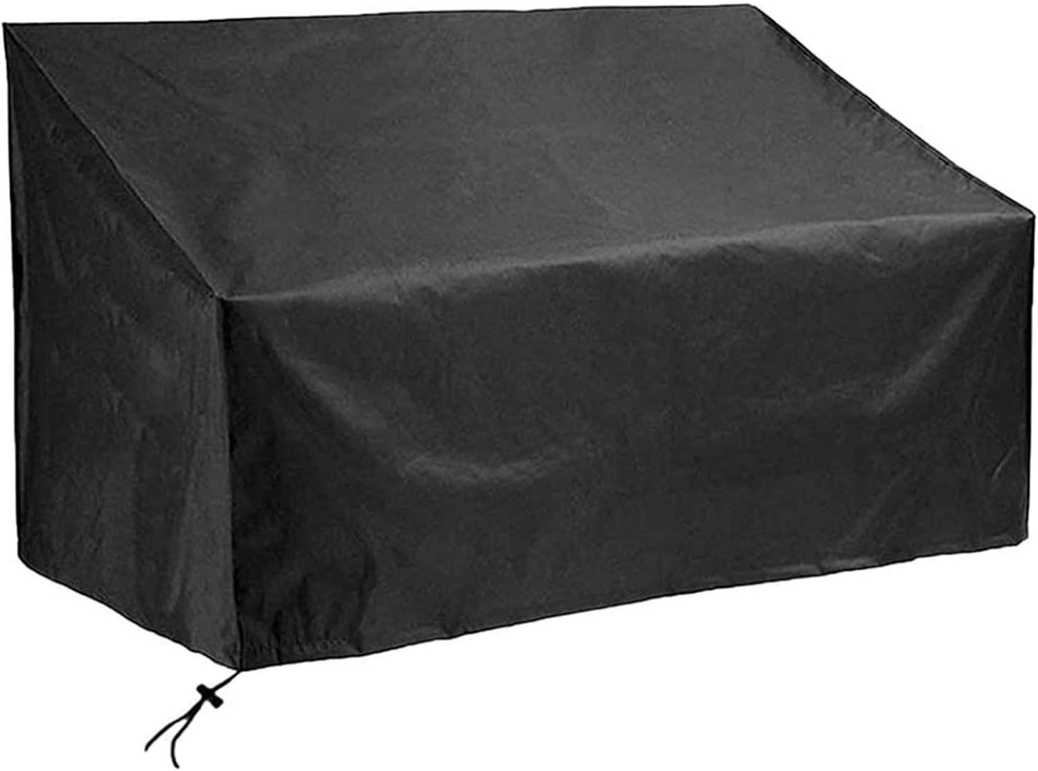 Housse De Canapé D'extérieur Imperméable - Pour Banc Jardin 2, 3, 4 Places, Tissu Oxford, Cordon De Serrage