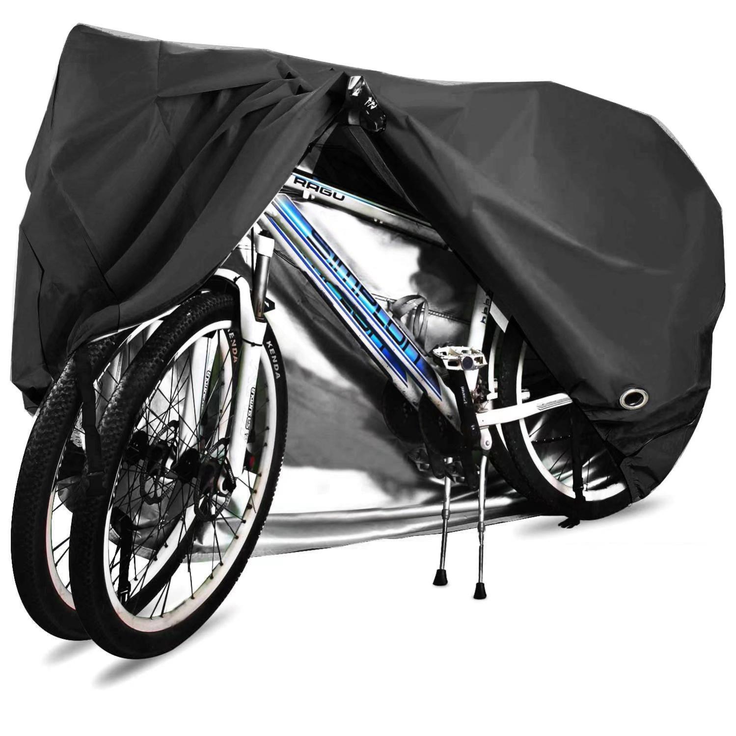 Romon Housse Vélo Extérieure Imperméable 210D - Protection 200x110x70cm Avec Œillets Et Sac De Rangement