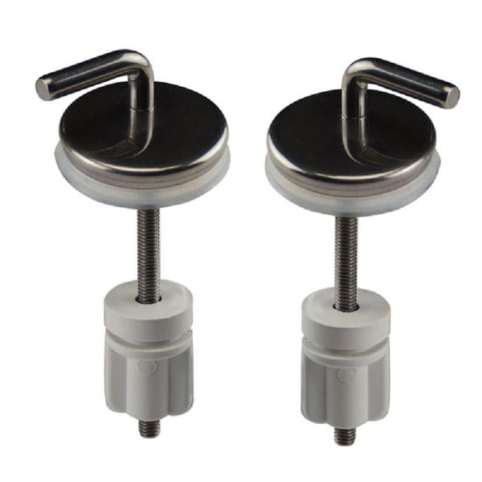 Kit di 2 bulloni universali per WC - Include pezzi di ricambio in nylon