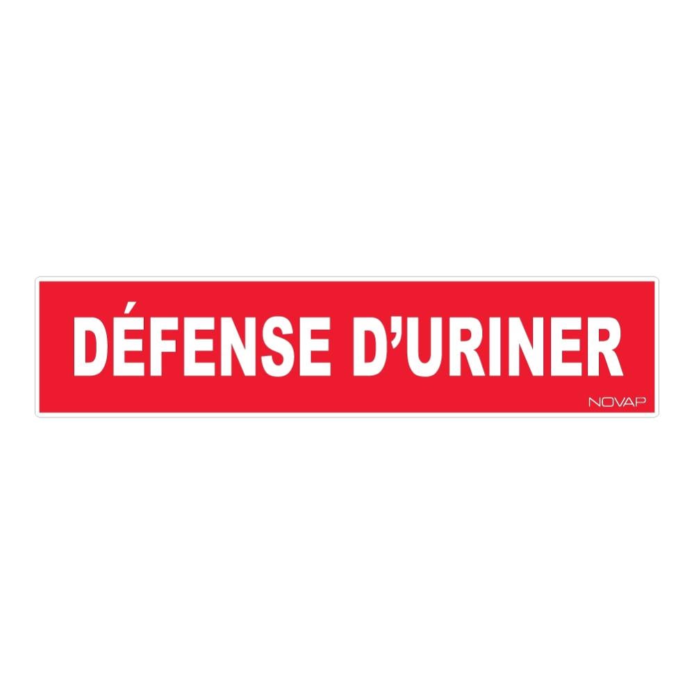 Plaque Décorative Pour Toilettes 'Défense D'Uriner' En Aluminium - Humour - Neuf - Made In France