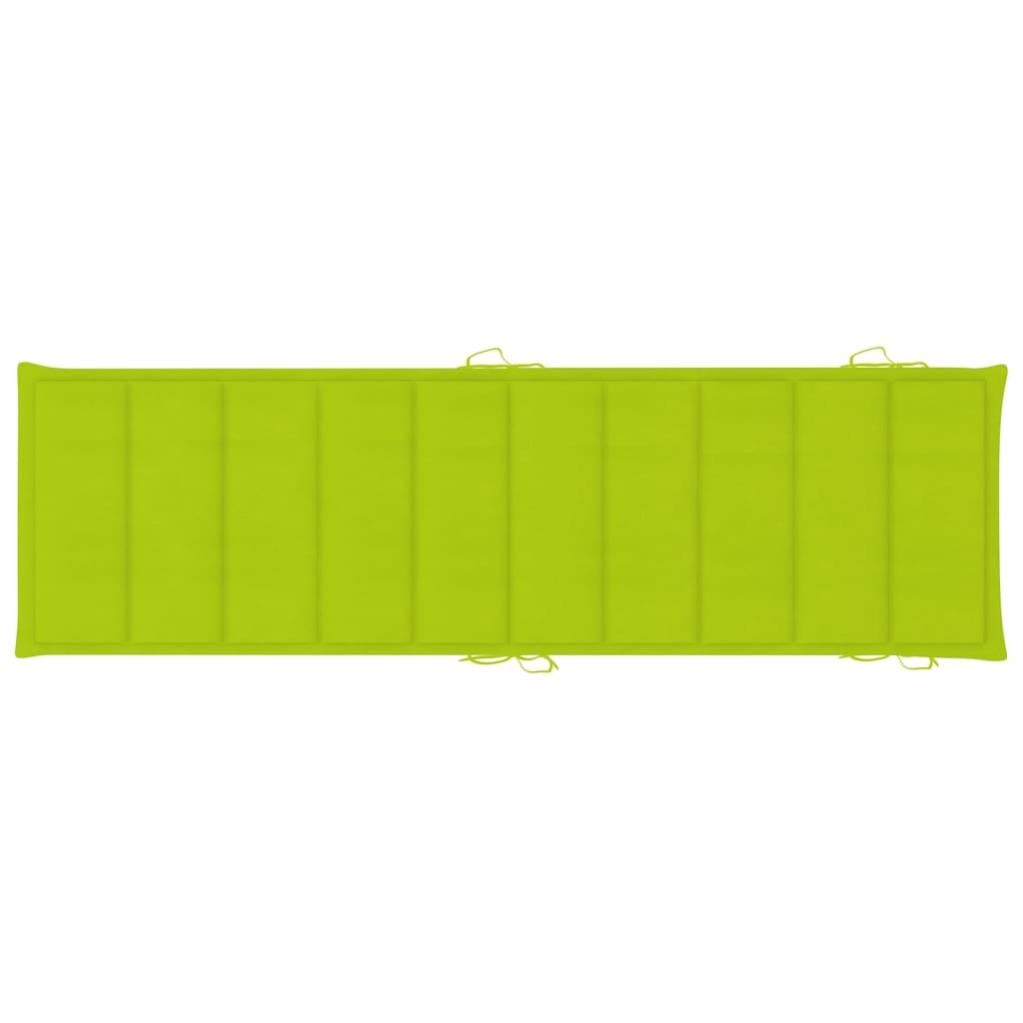 Chaise longue de jardin avec coussin Bois d'acacia solide 21 - 9