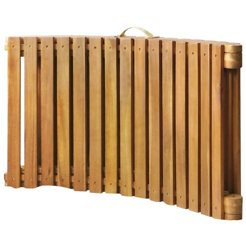 Chaise longue de jardin avec coussin Bois d'acacia solide 21 - 4
