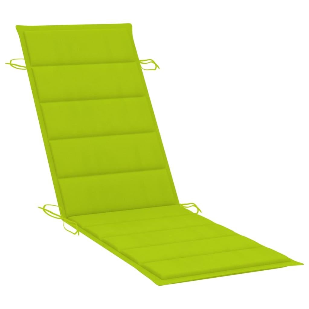 Chaise longue de jardin avec coussin Bois d'acacia solide 21 - 7