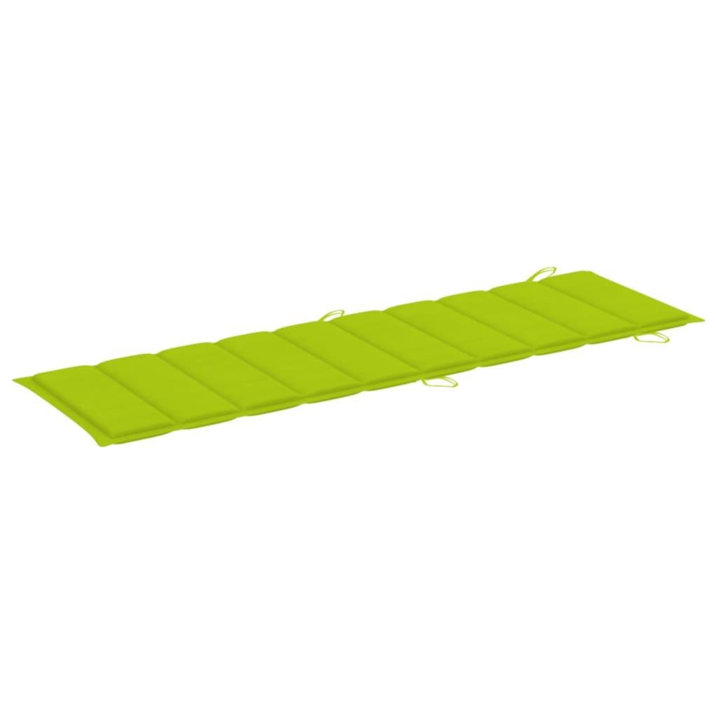 Chaise longue de jardin avec coussin Bois d'acacia solide 21 - 8