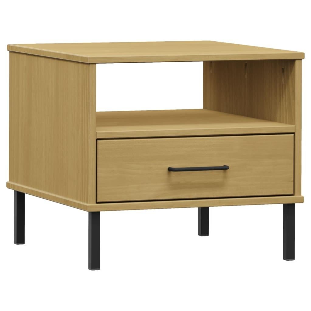 Armoire console,Table d'appoint,Bout de canapé avec pieds en métal