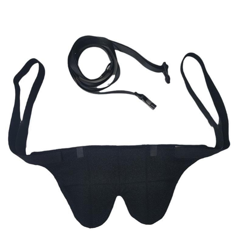 Maschera Per Dormire In Tessuto Traspirante - Blocco Totale Della Luce - Cinghie Regolabili - Compatta Per Viaggi - Uomo E Donna - Colore Nero - 5