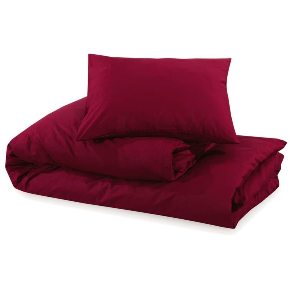 Ensemble de housse de couette Bordeaux 140x200 Microfibre - 6