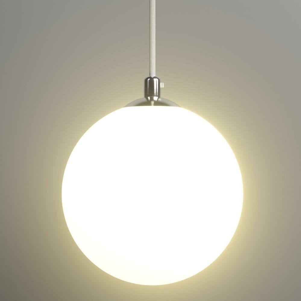 Lampadario Lampada Sospensione Sfera 25 cm Design Moderno Paralume Vetro E27 - 4