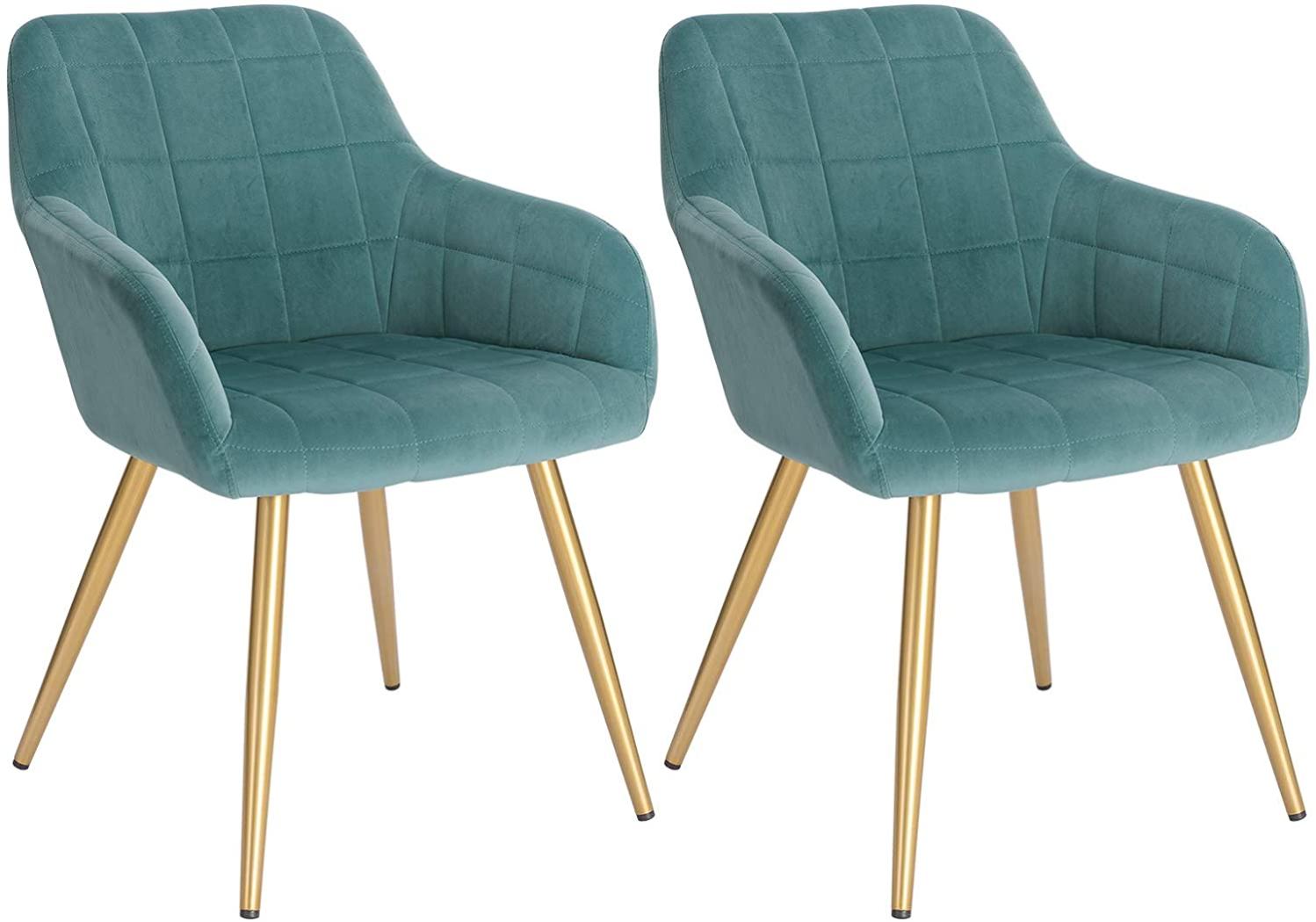 WOLTU Lot de 2 Chaises de Salle à Manger avec accoudoirs.Chaise de