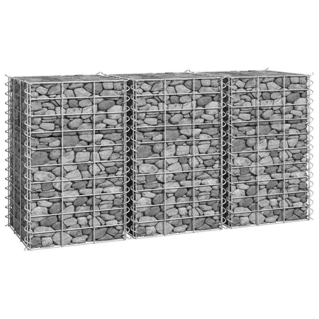Fioriera Rialzata In Metallo 180x60x30 Cm – 2 Pezzi – Orto E Fiori Da Giardino, Lamiera Zincata Resistente