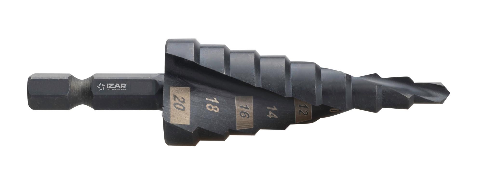 Foret étagé En Spirale HSS - Pour Perçage Et Chanfreinage à 90° Ou 180° - Tailles M3 à M10 - 12