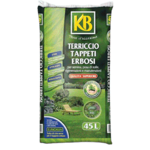 Terriccio Professionale Per Prato - 4 Sacchi Da 70 Litri Per Semina E Manutenzione Del Tappeto Erboso