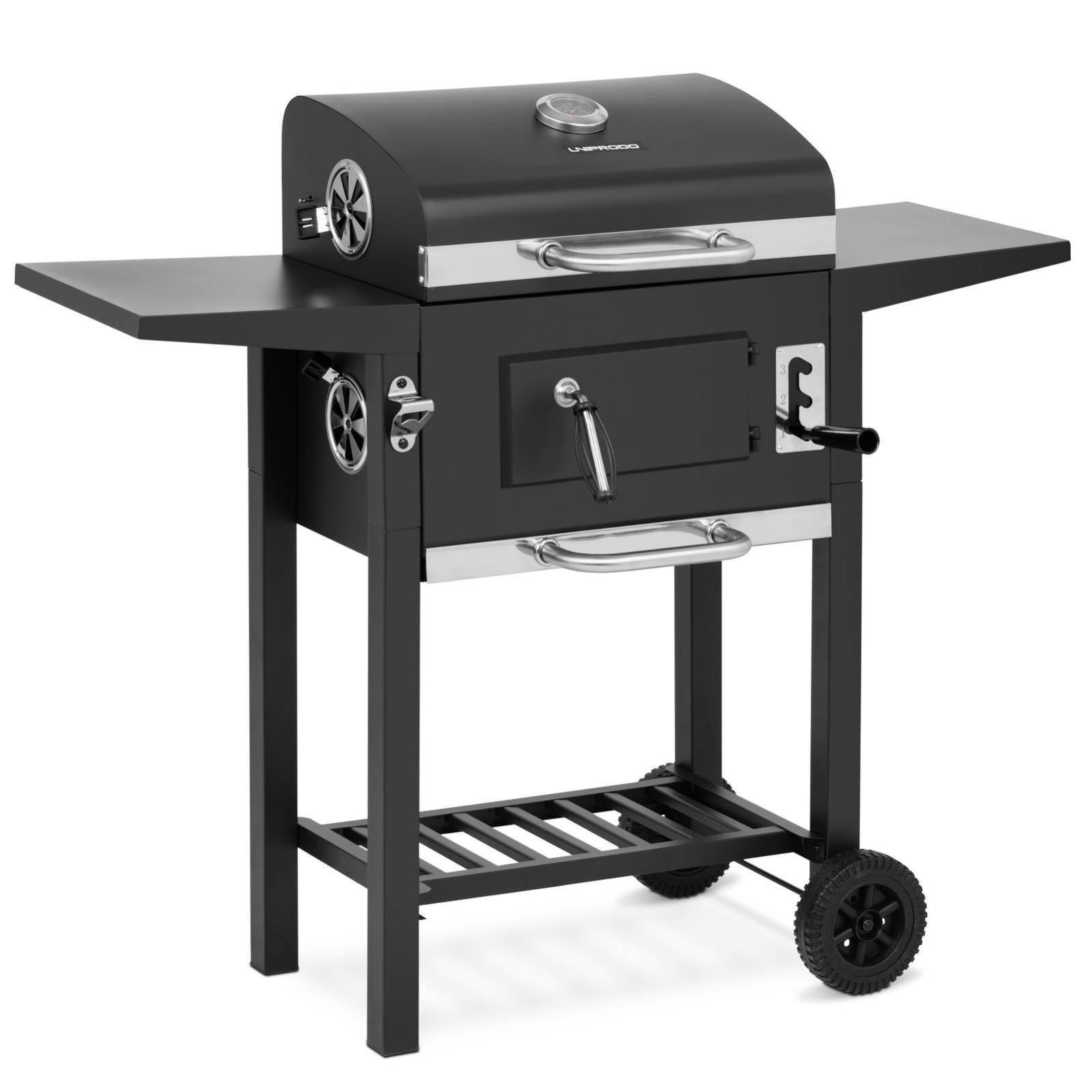 barbecue a gas con carbonella