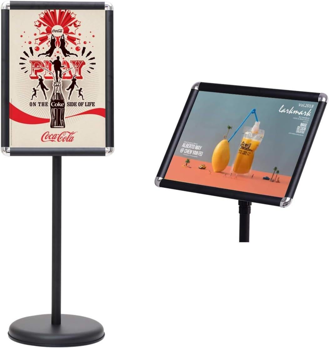 Porte-affiche Sur Pied VEVOR Réglable – Format A3 (420x297 Mm), Design Aluminium, Parfait Pour Présentations