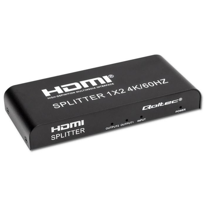 Répartiteur HDMI 2 Entrées 4 Sorties - 4K 60Hz - Avec Télécommande - Compatible Consoles, Décodeurs, PC - Prise UE