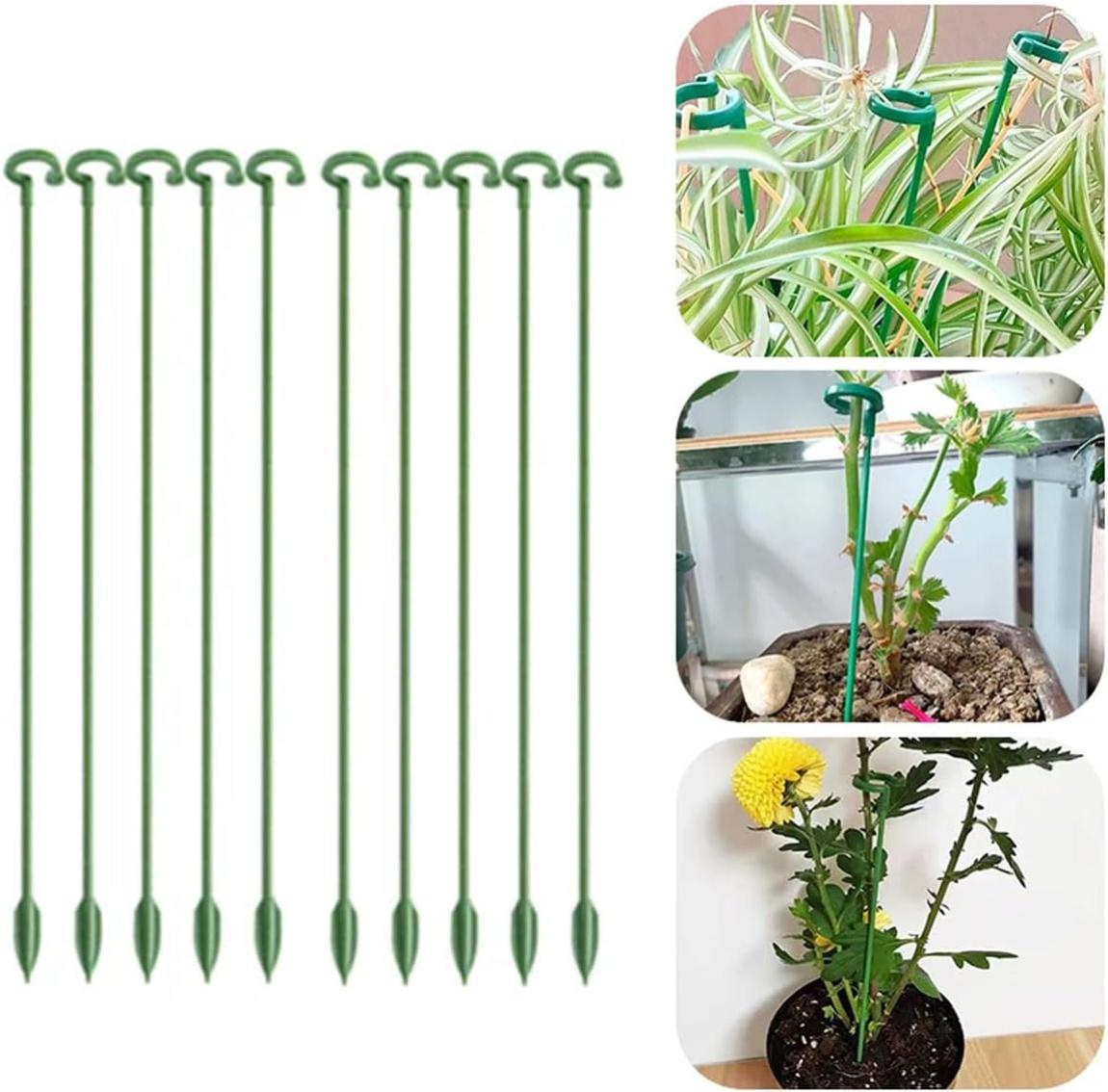 Lot De 10 Tuteur En Acier Plastifié 60 Cm 8 Mm Tiges Pour Plantes Et Arbres Tuteurs Pour Tomates Et Plantes Grimpantes 87508958