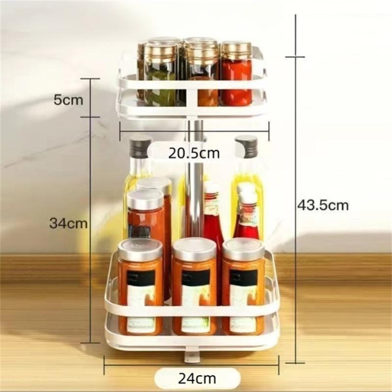 Étagère De Rangement Sous Évier NETEL - 2 Niveaux Réglables En Acier - Pour Cuisine Ou Salle De Bain