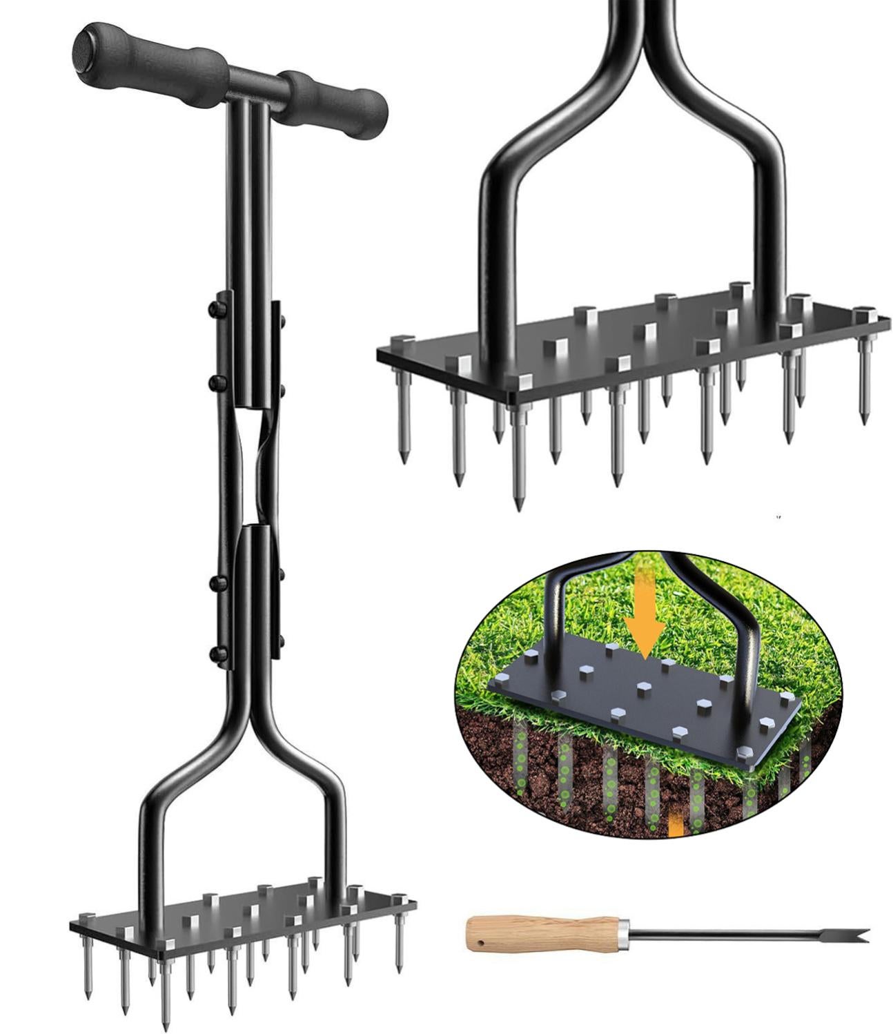 Draper Aeratore Per Prato Con Tamburo Chiodato 450mm - 33 Denti Per Giardino - Foto 11