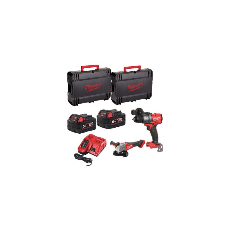 Powerpack 18V FUEL (2x5,0 Ah) M18 FPP2E3-502X - MILWAUKEE 4933492516 ...