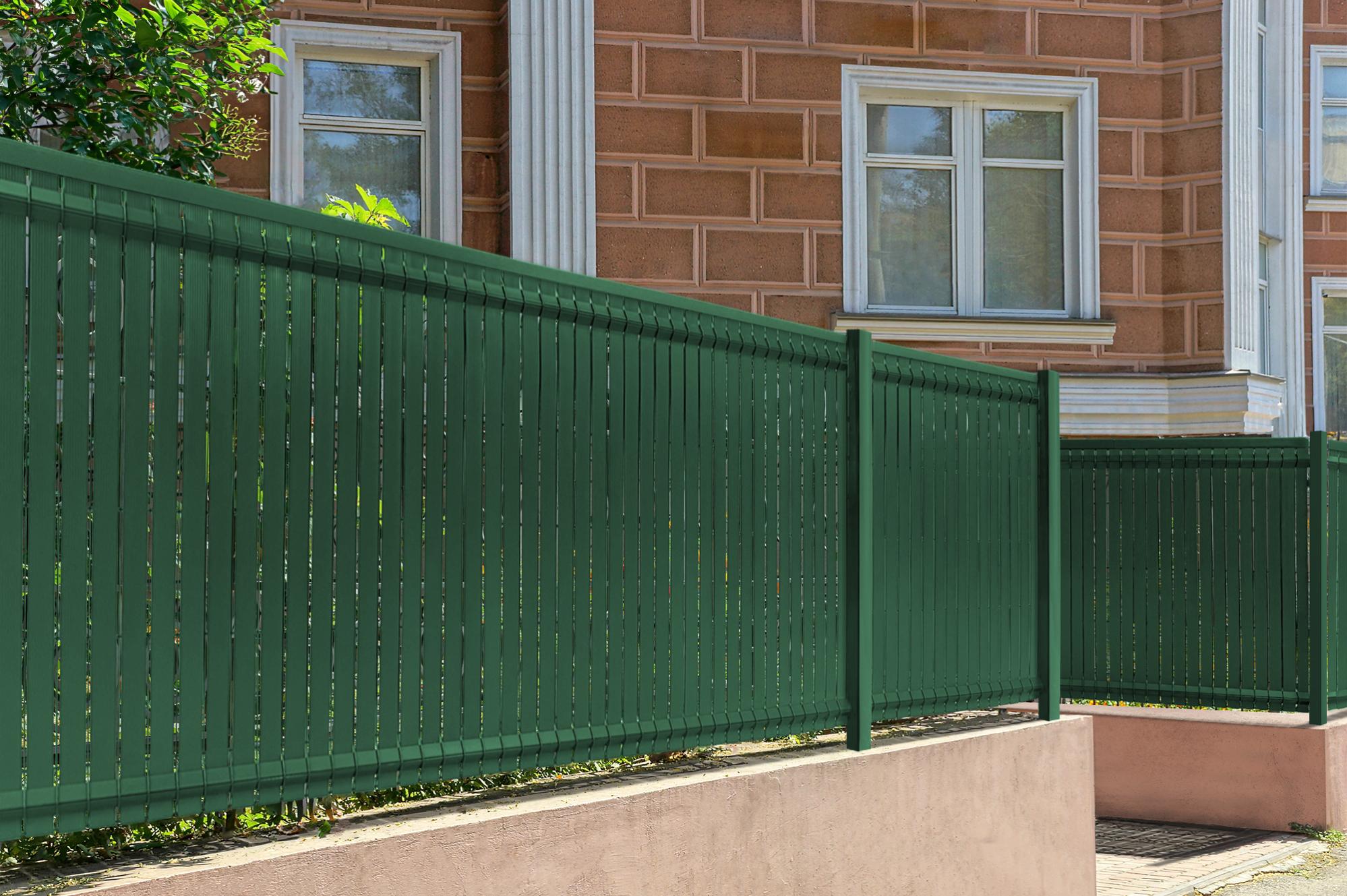 Kit Lamelle Oscuranti PVC Verde L.60 M Per Pannelli A Rete - Privacy Da Giardino