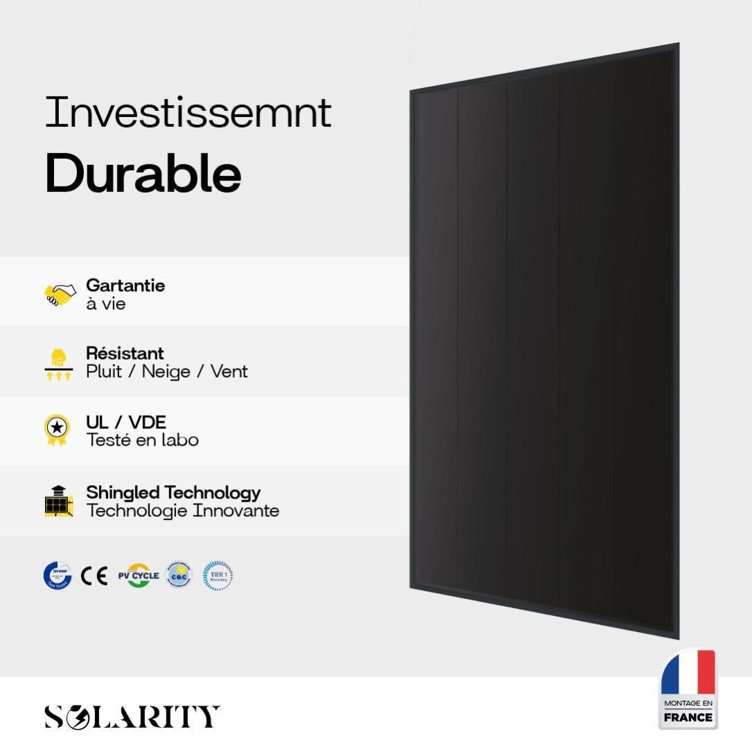 2 Panneaux Solaires 860w Solarity avec Micro-Onduleur - Installation Facile - Compatible Mono & Triphasé - 3