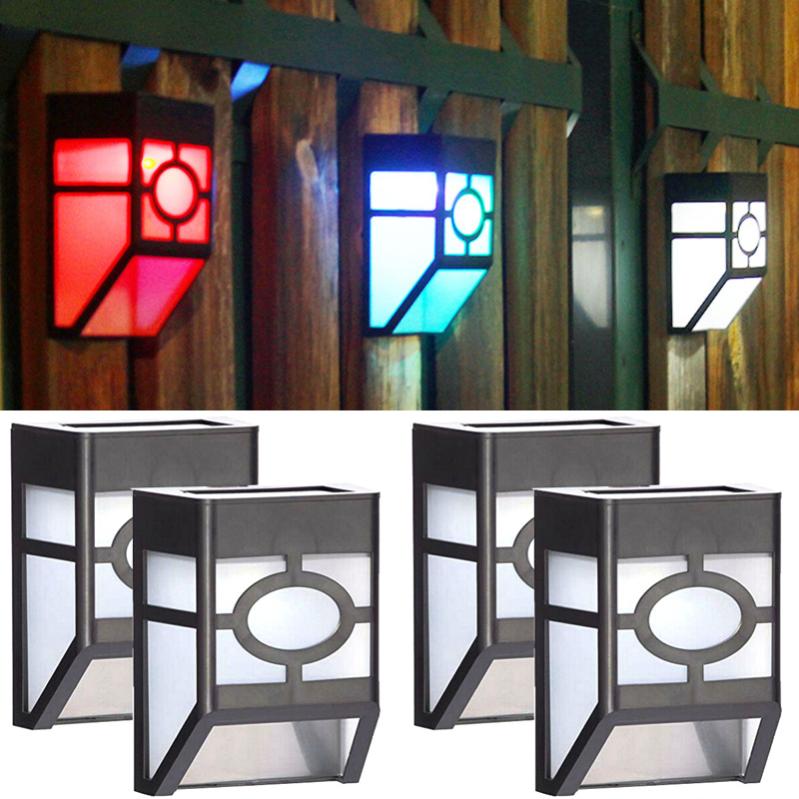 1 Lampe Solaire LED Pour Allée, Escalier, Extérieur, Mur, Jardin