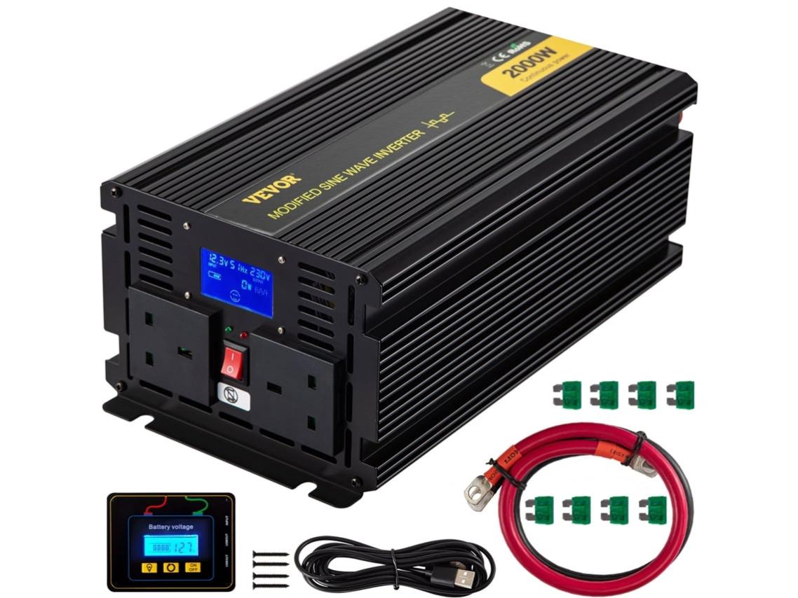 Inverter 24V A 220V EDECOA 1200W - Onda Sinusoidale Modificata Con Display LCD - Foto 6