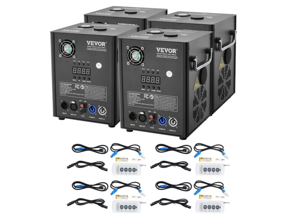 Cold Spark Dmx Macchina Pirotecnica A Freddo D-MX - Effetto Scintille Bianche Per Feste, Matrimoni, Eventi, 530W Cold Spark Machine - Foto 13