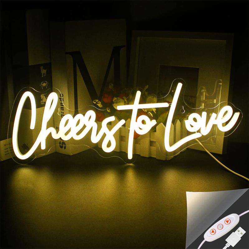 Heureux Heure - Panneau Néon LED Pour Bar, Bière, Cave, Club, Chambre à Coucher, Pour Bureau