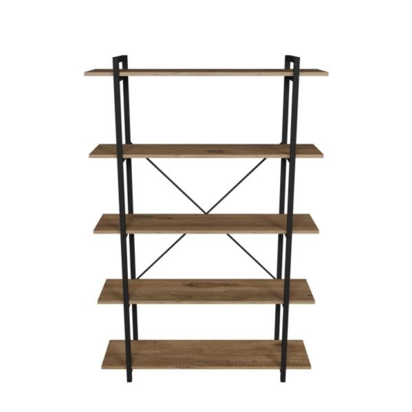 Libreria 5 Ripiani Stile Industrial 120x34x180 Jonah Rovere - 4