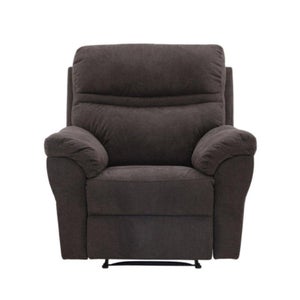 Fauteuil Relax En Tissu Teddy – Dimensions 87x83x88,5 Cm – Supporte 150 Kg, Coussin Lombaire Inclus – Blanc, Gris, Vert
