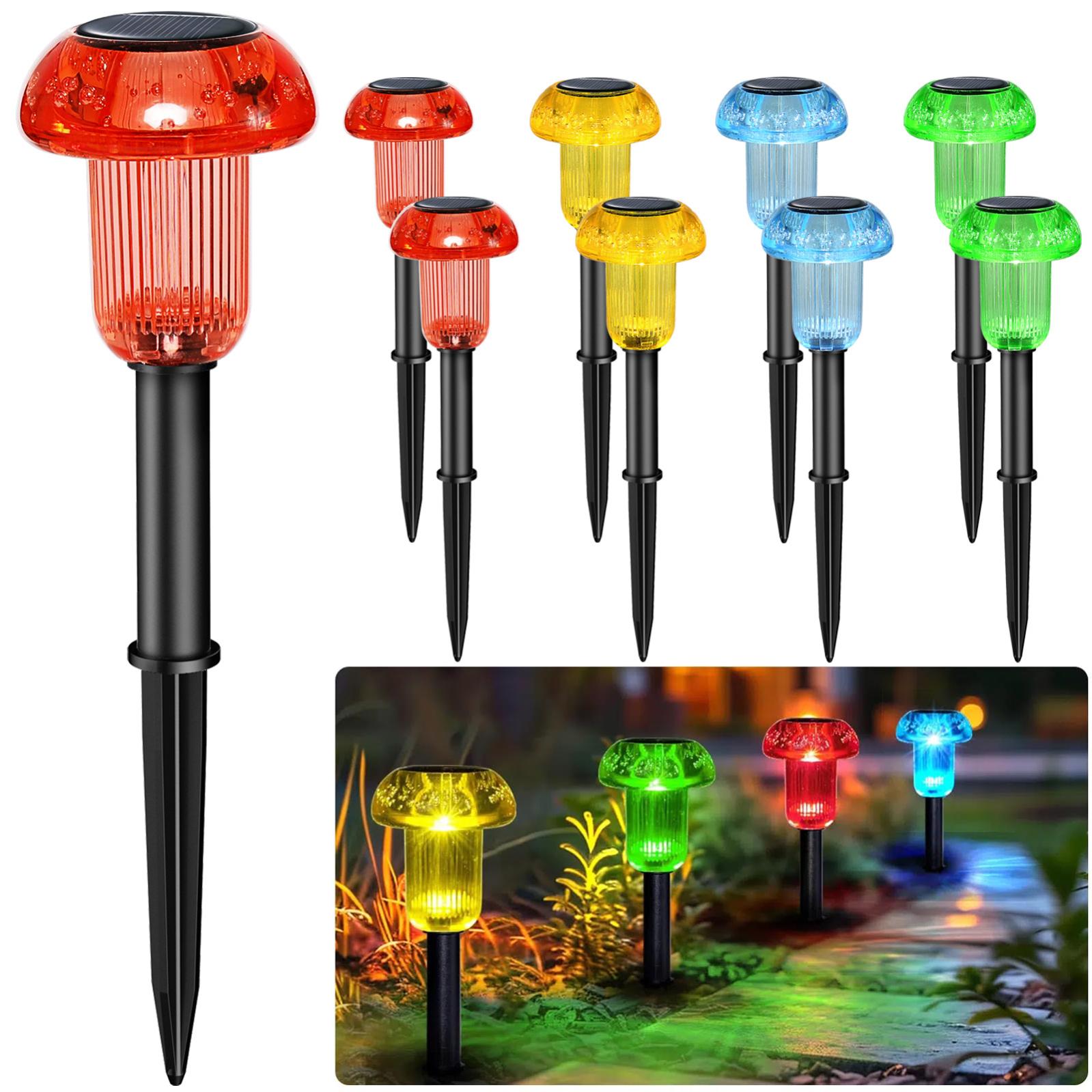 Lumières lucioles d'extérieur à énergie solaire IP65, 6 LED Starburst