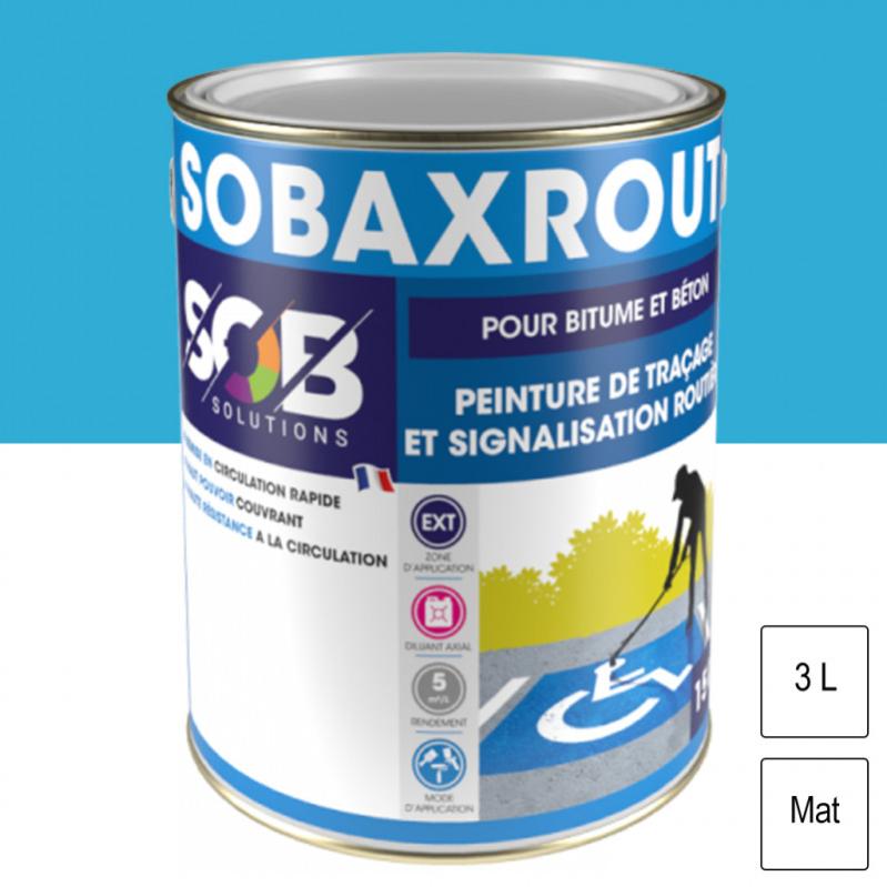 Peinture Marquage Sol SL820 Bleu 5L - Pour Parking, Routes Et Zones Industrielles