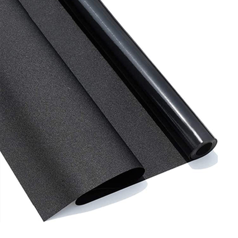 Etiqueta engomada de la ventana de la sombrilla del hogar, película protectora solar autoadhesiva, 50 cm * 5 m (negro y opaco)